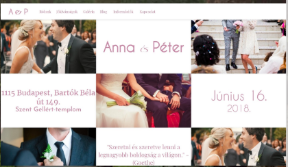 esküvői honlap 